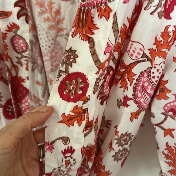 Roller Rabbit Amanda Robe in Orange motif EUC - Picture 10 of 10